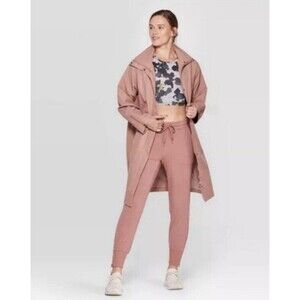JoyLab Target Mauve Lightweight Trench Coat Jacket Womens Size Small